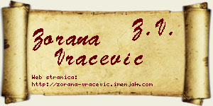 Zorana Vračević vizit kartica